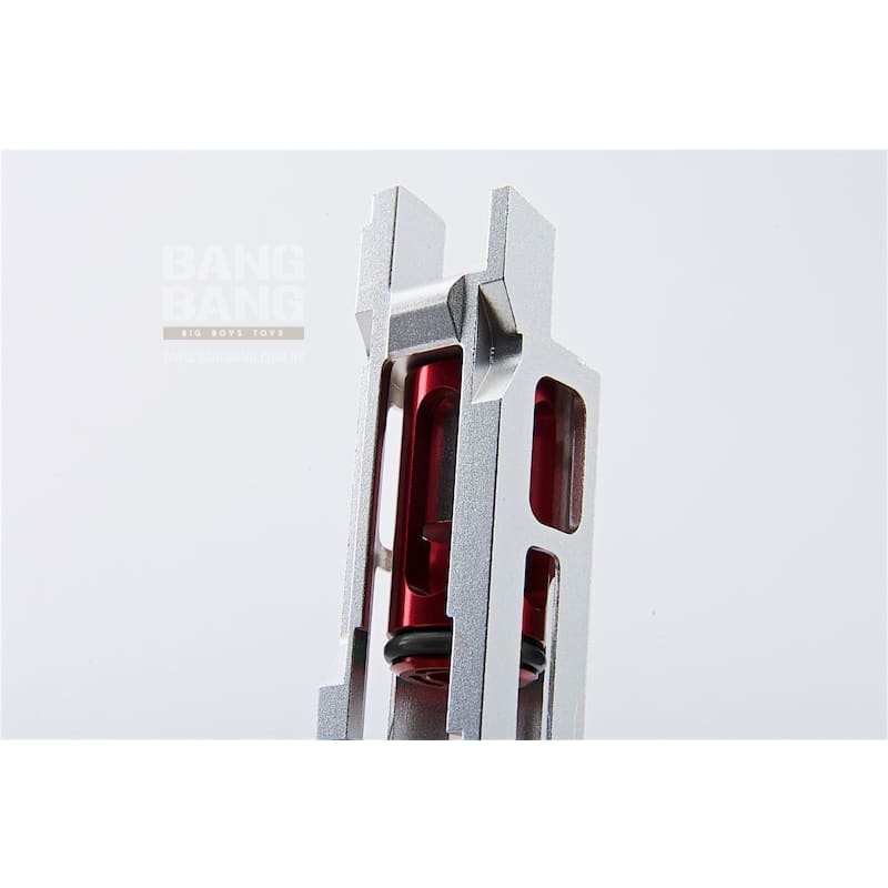 COWCOW Technology B02 CNC 7075 Aluminum Dynamic Blowback Housing for Tokyo Marui Hi - Capa 5.1 GBB Series - Silver - Bang Bang Airsoft