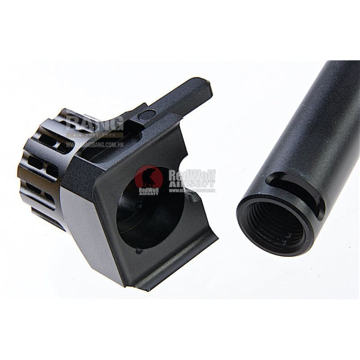 COWCOW Technology Fast Lock Compensator & Barrel Set for Tokyo Marui G Series GBB Pistol - Black *** - Bang Bang Airsoft