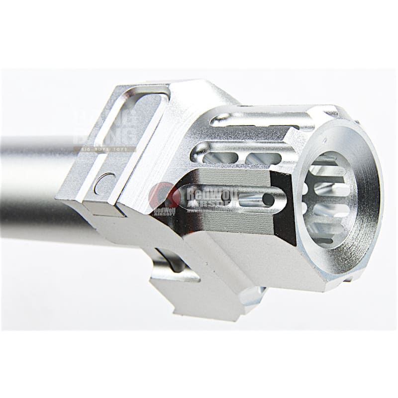 COWCOW Technology Fast Lock Compensator & Barrel Set for Tokyo Marui G Series GBB Pistol - Silver *** - Bang Bang Airsoft