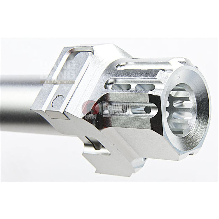 COWCOW Technology Fast Lock Compensator & Barrel Set for Tokyo Marui G Series GBB Pistol - Silver *** - Bang Bang Airsoft