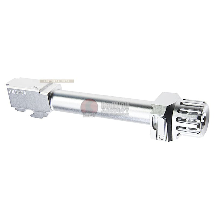COWCOW Technology Fast Lock Compensator & Barrel Set for Tokyo Marui G Series GBB Pistol - Silver *** - Bang Bang Airsoft