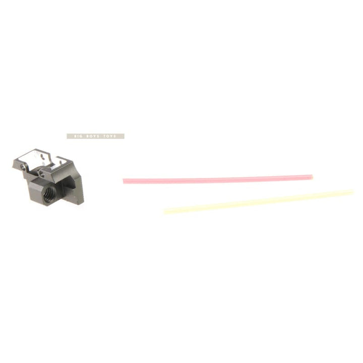 COWCOW Technology Fiber Optic Rear Sight Plate for Tokyo Marui Hi - Capa GBB Pistol - Black - Bang Bang Airsoft