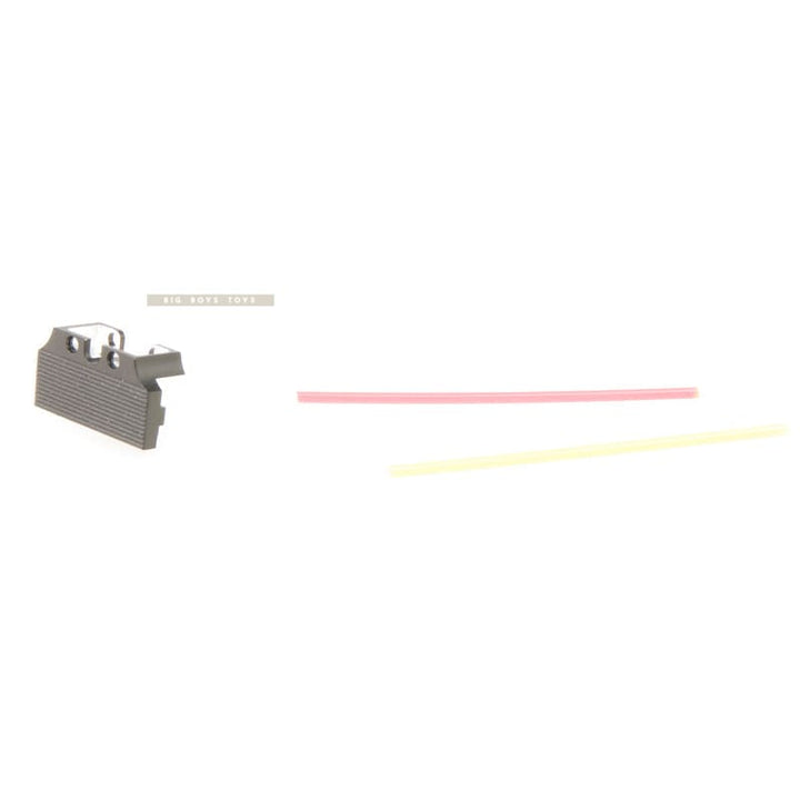 COWCOW Technology Fiber Optic Rear Sight Plate for Tokyo Marui Hi - Capa GBB Pistol - Black - Bang Bang Airsoft