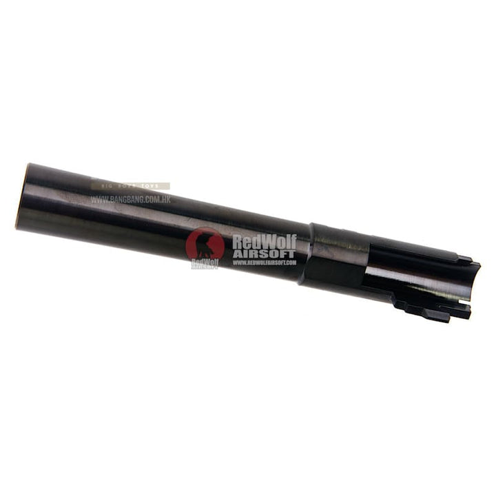 COWCOW Technology OB1 Stainless Steel Threaded Outer Barrel for Tokyo Marui Hi - Capa 5.1 GBB Series (.45 marking) - Black - Bang Bang Airsoft