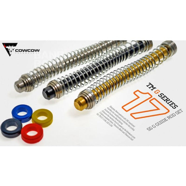 COWCOW Technology Stainless Steel G Guide Rod Set for Tokyo Marui Model 17, 18C, 22, 34 - Silver - Bang Bang Airsoft