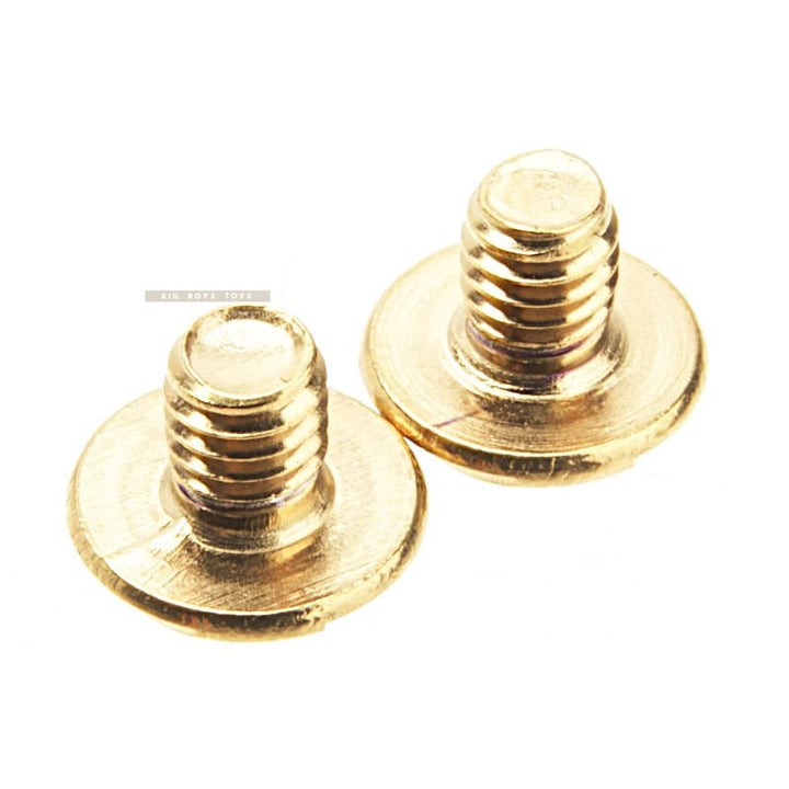 COWCOW Technology Stainless Steel Grip Screw for Tokyo Marui Hi - Capa GBB Series - Gold - Bang Bang Airsoft