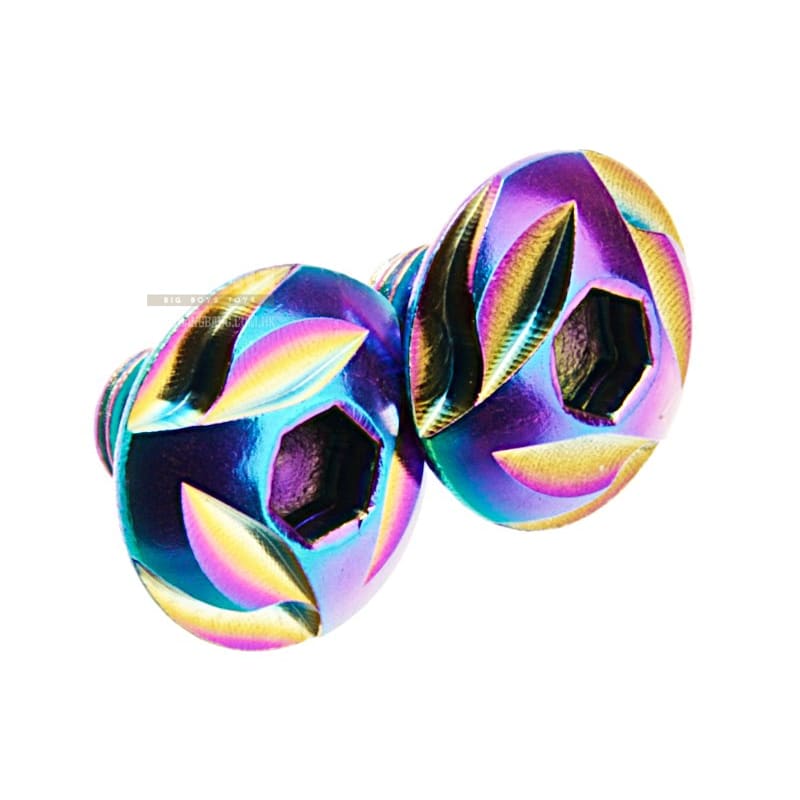 COWCOW Technology Stainless Steel Grip Screw for Tokyo Marui Hi - Capa GBB Series - Rainbow - Bang Bang Airsoft