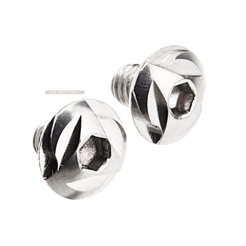 COWCOW Technology Stainless Steel Grip Screw for Tokyo Marui Hi - Capa GBB Series - Silver - Bang Bang Airsoft