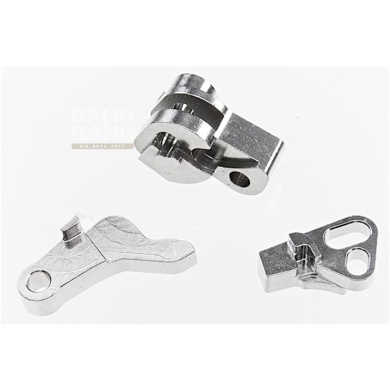 COWCOW Technology Steel Hammer Set for Tokyo Marui Model 17 & 19 GBB Pistol - Silver - Bang Bang Airsoft