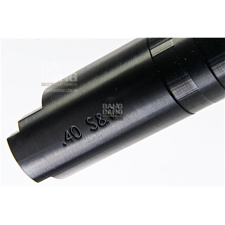 COWCOW Technology Tornado Stainless Steel Threaded Outer Barrel for Tokyo Marui Hi - Capa 5.1 GBB Series (.40 marking) - Black - Bang Bang Airsoft