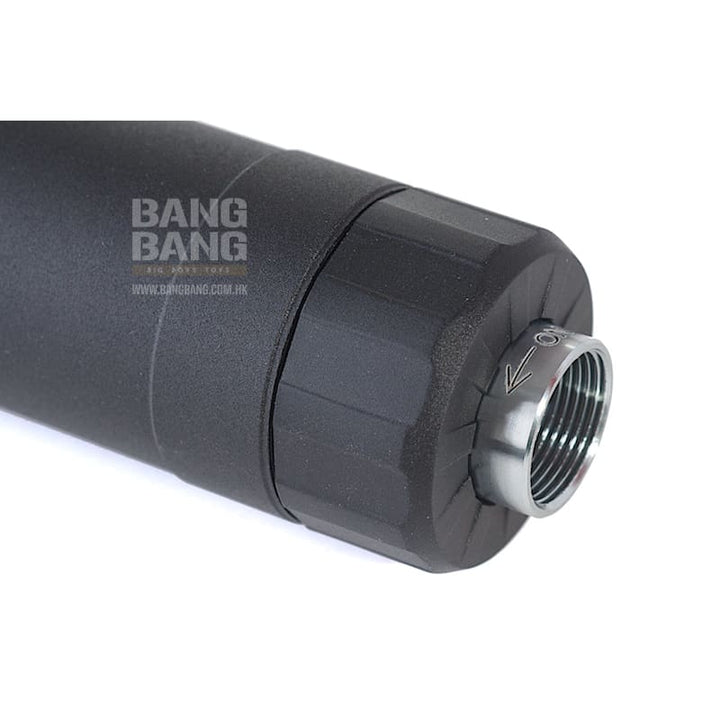 Crusader TR45S Silencer w/ 16mm (CW) & 14mm (CCW) Adapter - BK (by VFC) - Bang Bang Airsoft