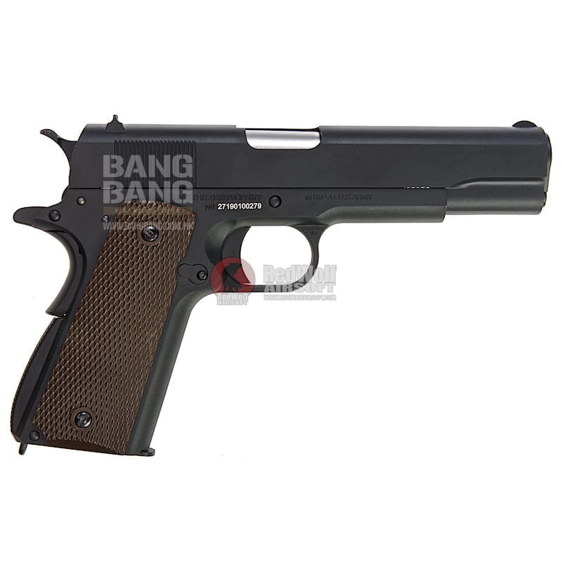 Cybergun Colt 1911 GBB Pistol - Black (by WE) - Bang Bang Airsoft