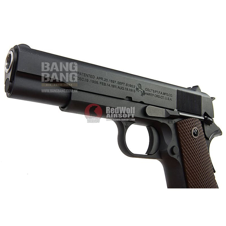 Cybergun Colt 1911 GBB Pistol - Black (by WE) - Bang Bang Airsoft
