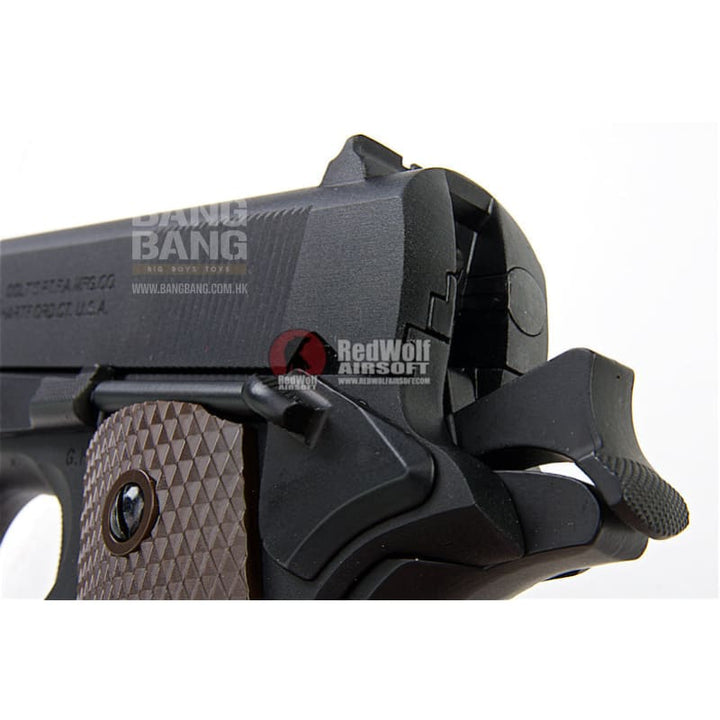 Cybergun Colt 1911 GBB Pistol - Black (by WE) - Bang Bang Airsoft