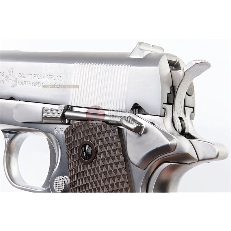 Bang Bang Airsoft Cybergun Colt 1911 GBB Pistol Silver