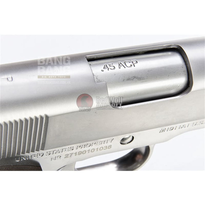 Cybergun Colt 1911 GBB Pistol - Silver (by WE) - Bang Bang Airsoft