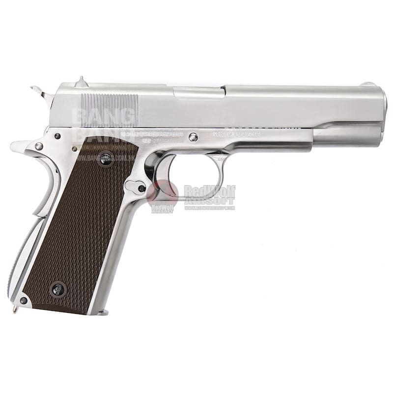 Cybergun Colt 1911 GBB Pistol - Silver (by WE) - Bang Bang Airsoft
