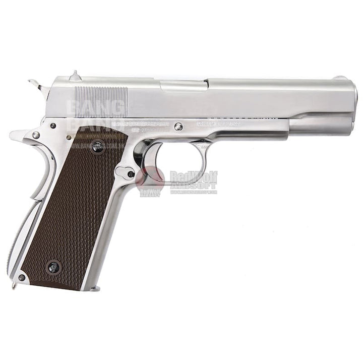 Cybergun Colt 1911 GBB Pistol - Silver (by WE) - Bang Bang Airsoft