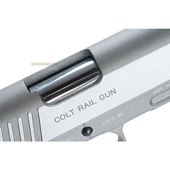 Cybergun colt 1911 rail co2 gbb pistol - silver free