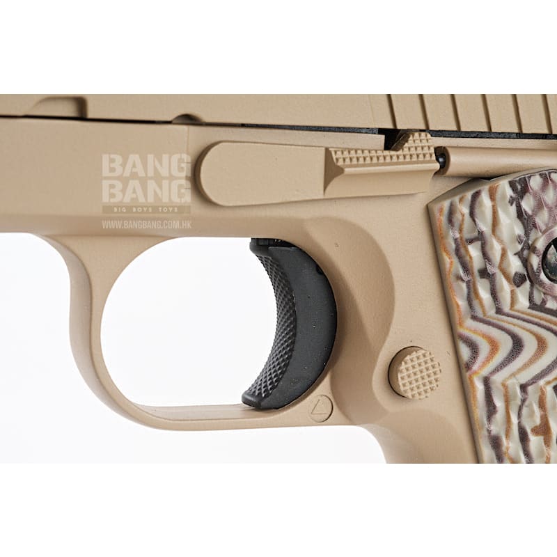 Cybergun Colt M45A1 Rail CO2 GBB Pistol - Desert Tan - Bang Bang Airsoft