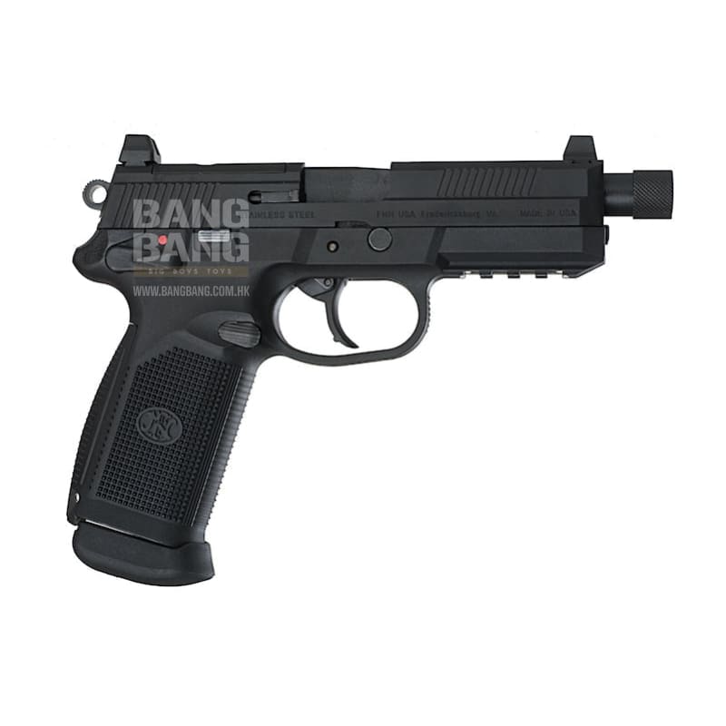 Cybergun FN Herstal FNX - 45 Tactical Airsoft Gas Blowback Pistol (by VFC) - Black - Bang Bang Airsoft