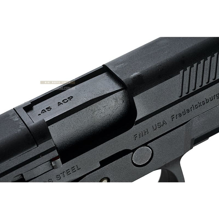 Cybergun FN Herstal FNX - 45 Tactical Airsoft Gas Blowback Pistol (by VFC) - Black - Bang Bang Airsoft