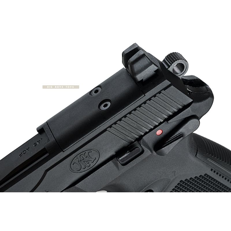 Cybergun FN Herstal FNX - 45 Tactical Airsoft Gas Blowback Pistol (by VFC) - Black - Bang Bang Airsoft
