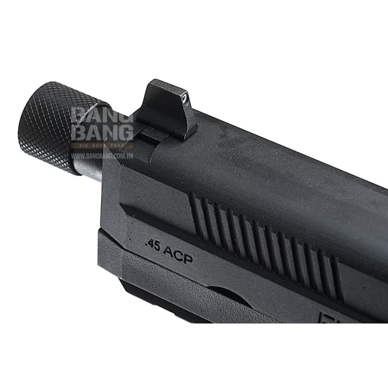 Cybergun FN Herstal FNX - 45 Tactical Airsoft Gas Blowback Pistol (by VFC) - Black - Bang Bang Airsoft