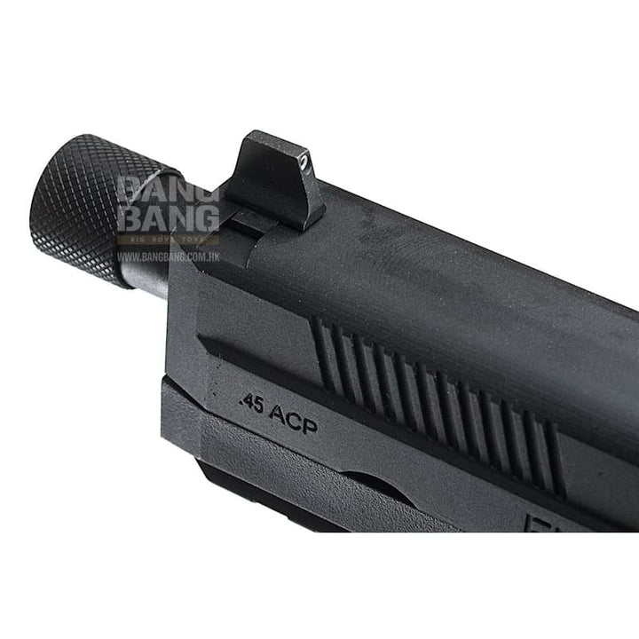 Cybergun FN Herstal FNX - 45 Tactical Airsoft Gas Blowback Pistol (by VFC) - Black - Bang Bang Airsoft