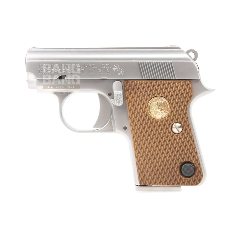 Cybergun Licensed Colt .25 GBB Pistol with Marking - Silver - Bang Bang Airsoft