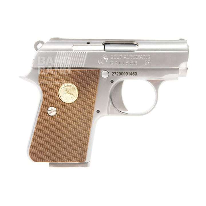 Cybergun Licensed Colt .25 GBB Pistol with Marking - Silver - Bang Bang Airsoft