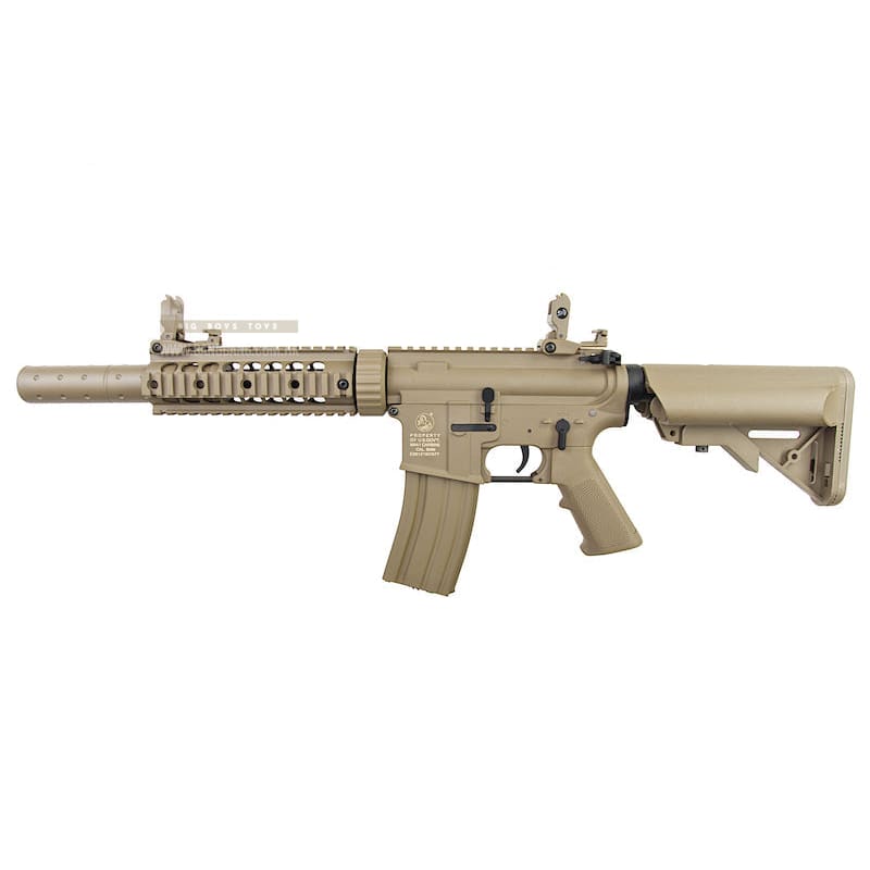 Cybergun Nylon Fiber Colt M4 Silent OPS AEG - Tan - Bang Bang Airsoft