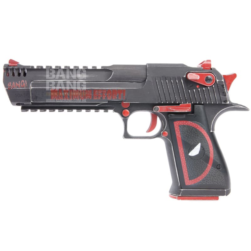 Cybergun WE 'DeadPool Painted Version' Desert Eagle L6 .50AE GBB Pistol (by WE) - Bang Bang Airsoft