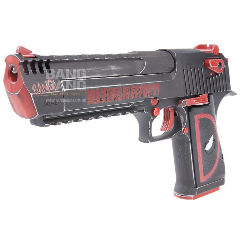 Cybergun WE 'DeadPool Painted Version' Desert Eagle L6 .50AE GBB Pistol (by WE) - Bang Bang Airsoft