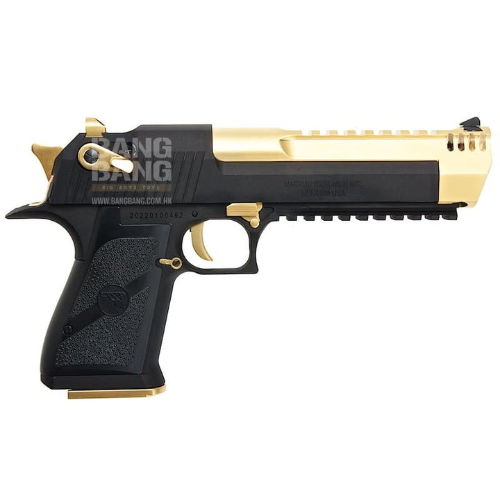 Cybergun WE Desert Eagle L6 .50AE Green Gas Airsoft Pistol - (Black / Golden) - Bang Bang Airsoft