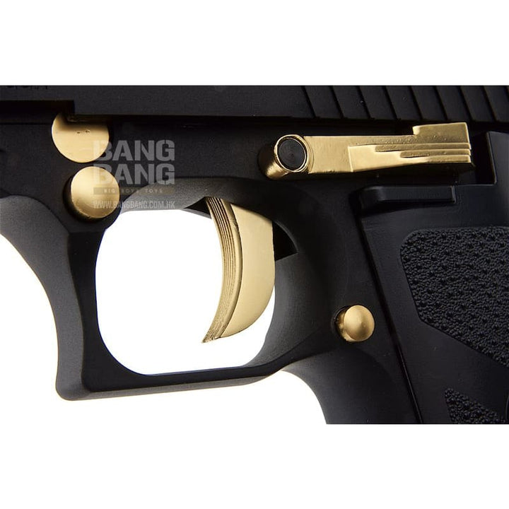 Cybergun WE Desert Eagle L6 .50AE Green Gas Airsoft Pistol - (Black / Golden) - Bang Bang Airsoft