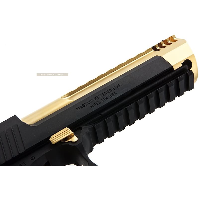 Cybergun WE Desert Eagle L6 .50AE Green Gas Airsoft Pistol - (Black / Golden) - Bang Bang Airsoft