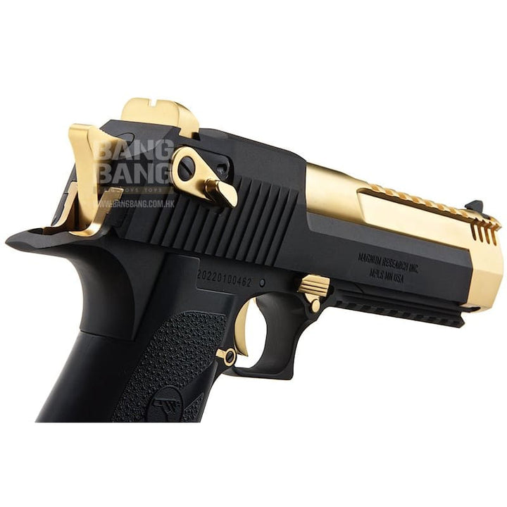 Cybergun WE Desert Eagle L6 .50AE Green Gas Airsoft Pistol - (Black / Golden) - Bang Bang Airsoft