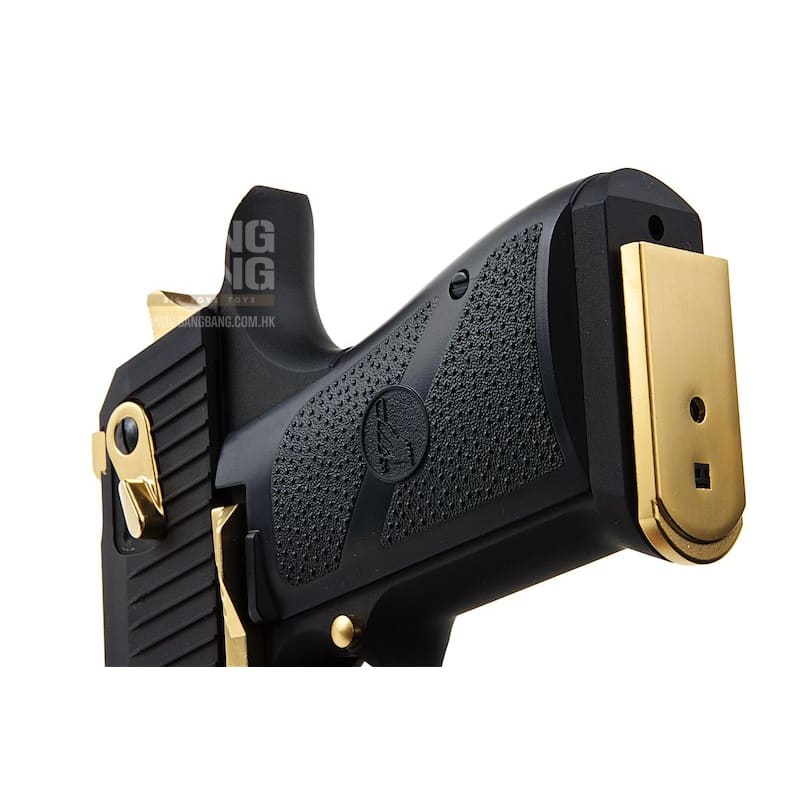 Cybergun WE Desert Eagle L6 .50AE Green Gas Airsoft Pistol - (Black / Golden) - Bang Bang Airsoft