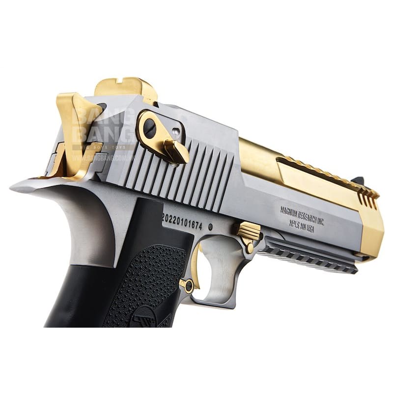 Cybergun WE Desert Eagle L6 .50AE Green Gas Airsoft Pistol - (Silver / Golden) - Bang Bang Airsoft