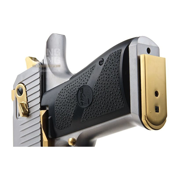 Cybergun WE Desert Eagle L6 .50AE Green Gas Airsoft Pistol - (Silver / Golden) - Bang Bang Airsoft