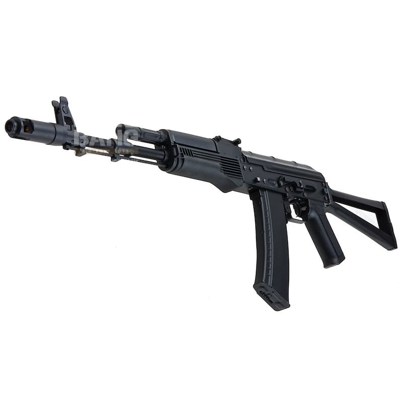 CYMA Metal AKS74M AEG Airsoft Rifle w/ Steel Folding Stock - Black - Bang Bang Airsoft