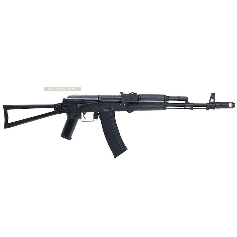 CYMA Metal AKS74M AEG Airsoft Rifle w/ Steel Folding Stock - Black - Bang Bang Airsoft