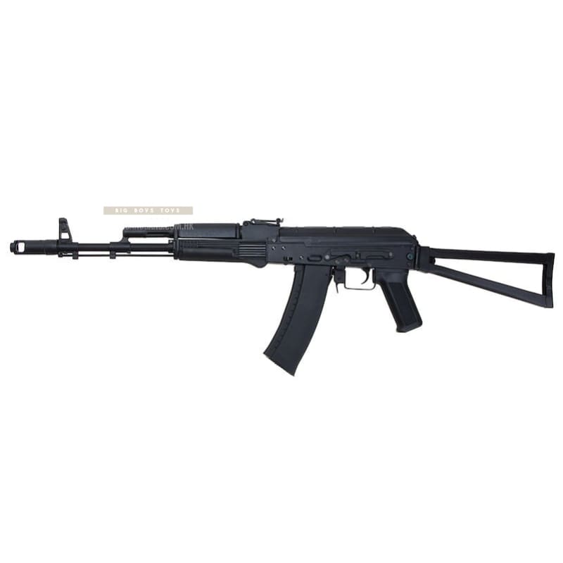 CYMA Metal AKS74M AEG Airsoft Rifle w/ Steel Folding Stock - Black - Bang Bang Airsoft