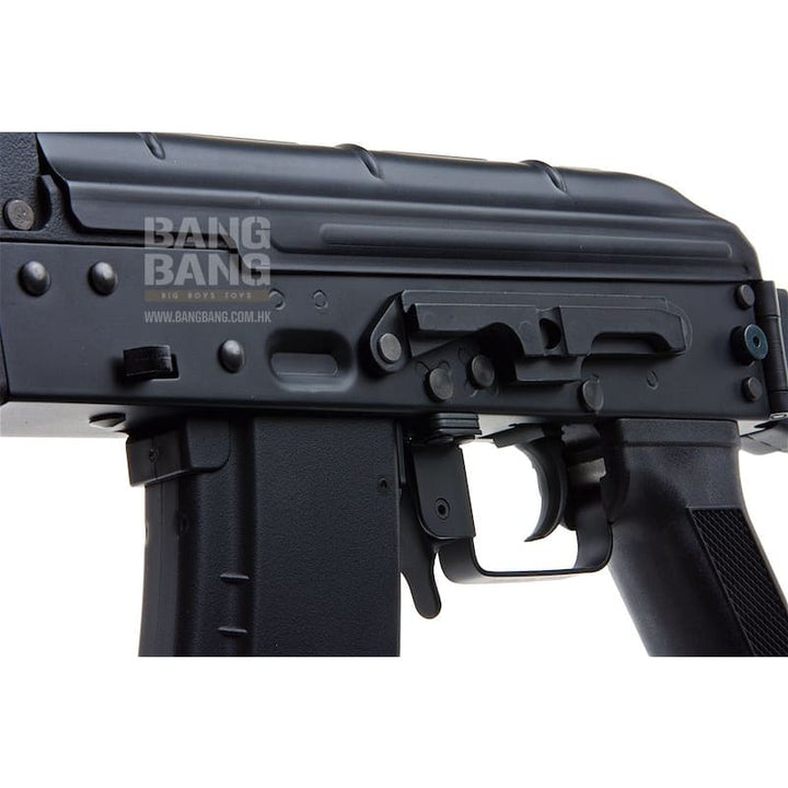 CYMA Metal AKS74M AEG Airsoft Rifle w/ Steel Folding Stock - Black - Bang Bang Airsoft