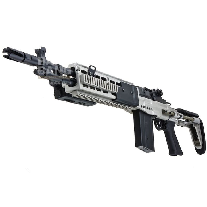 CYMA Metal M14 EBR AEG Enhanced Battle Airsoft Rifle - Silver - Bang Bang Airsoft