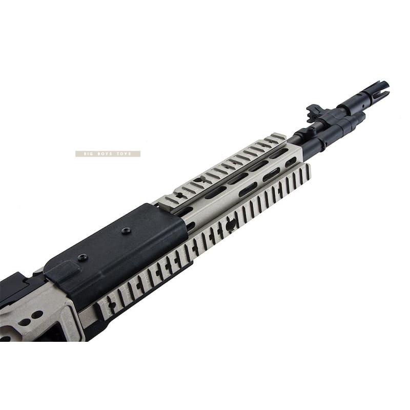CYMA Metal M14 EBR AEG Extended Stock Airsoft Rifle - Silver - Bang Bang Airsoft