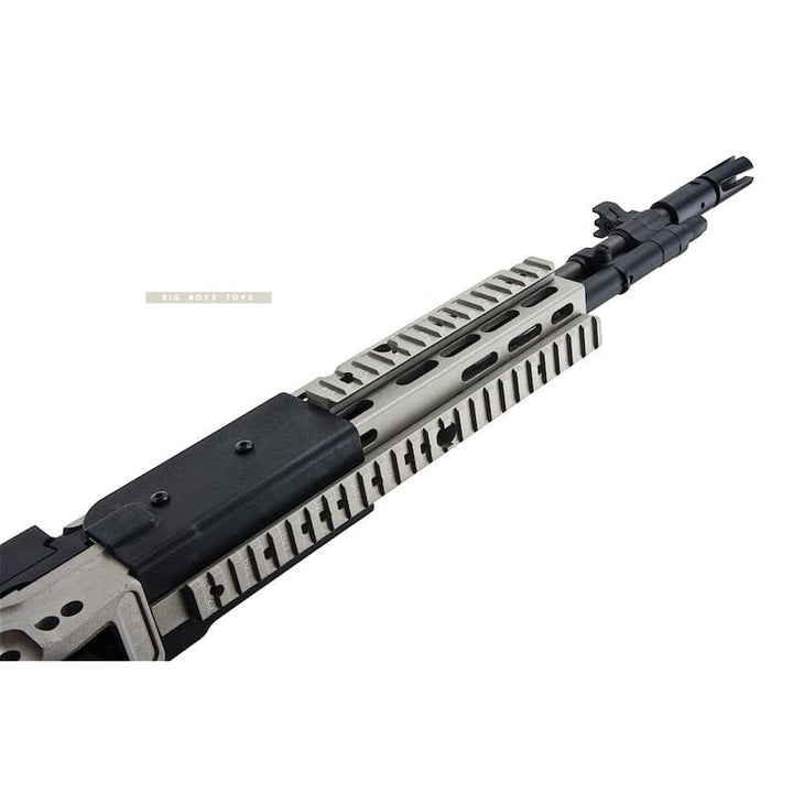 CYMA Metal M14 EBR AEG Extended Stock Airsoft Rifle - Silver - Bang Bang Airsoft