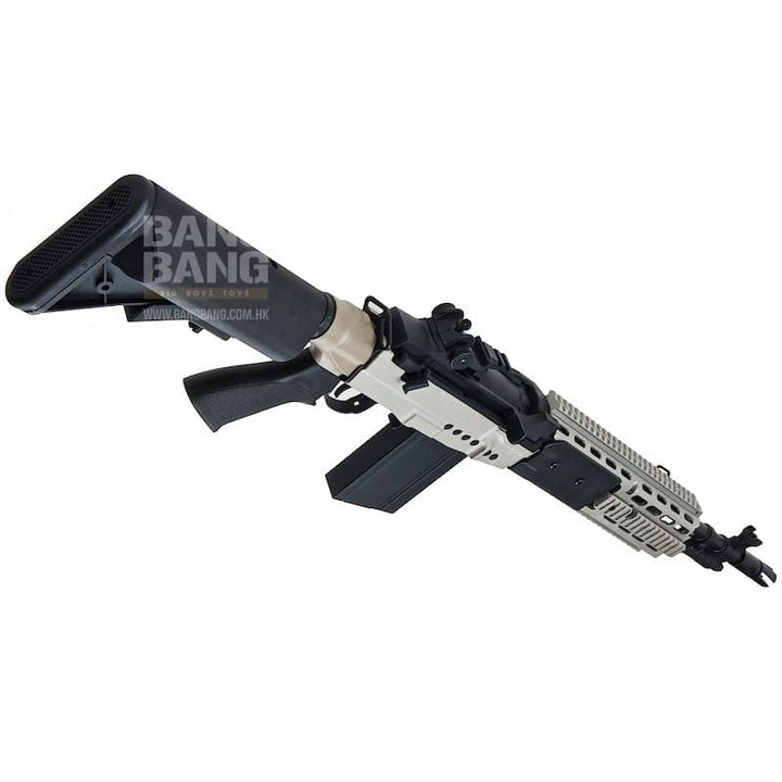 CYMA Metal M14 EBR AEG Extended Stock Airsoft Rifle - Silver - Bang Bang Airsoft