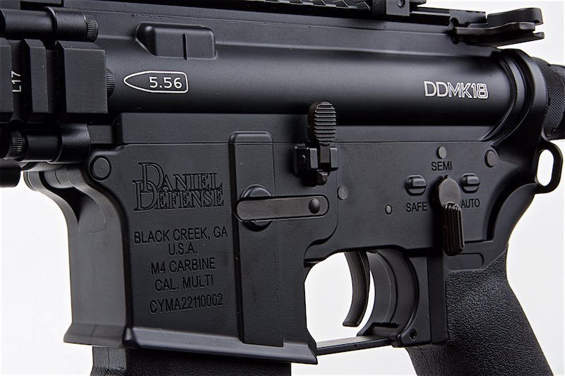 CYMA Platinum Daniel Defense MK18 Airsoft AEG Rifle - Black (CM105) - Bang Bang Airsoft